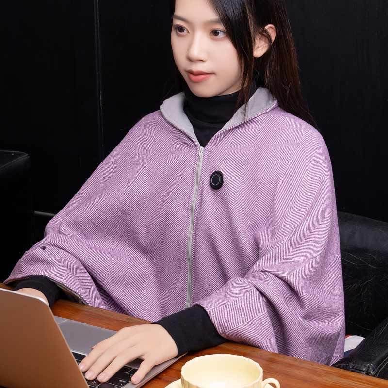 ollig·雲裳加熱毯發熱披肩車載速熱辦公室加熱毯單人褥子暖身蓋毯 - 图片 10