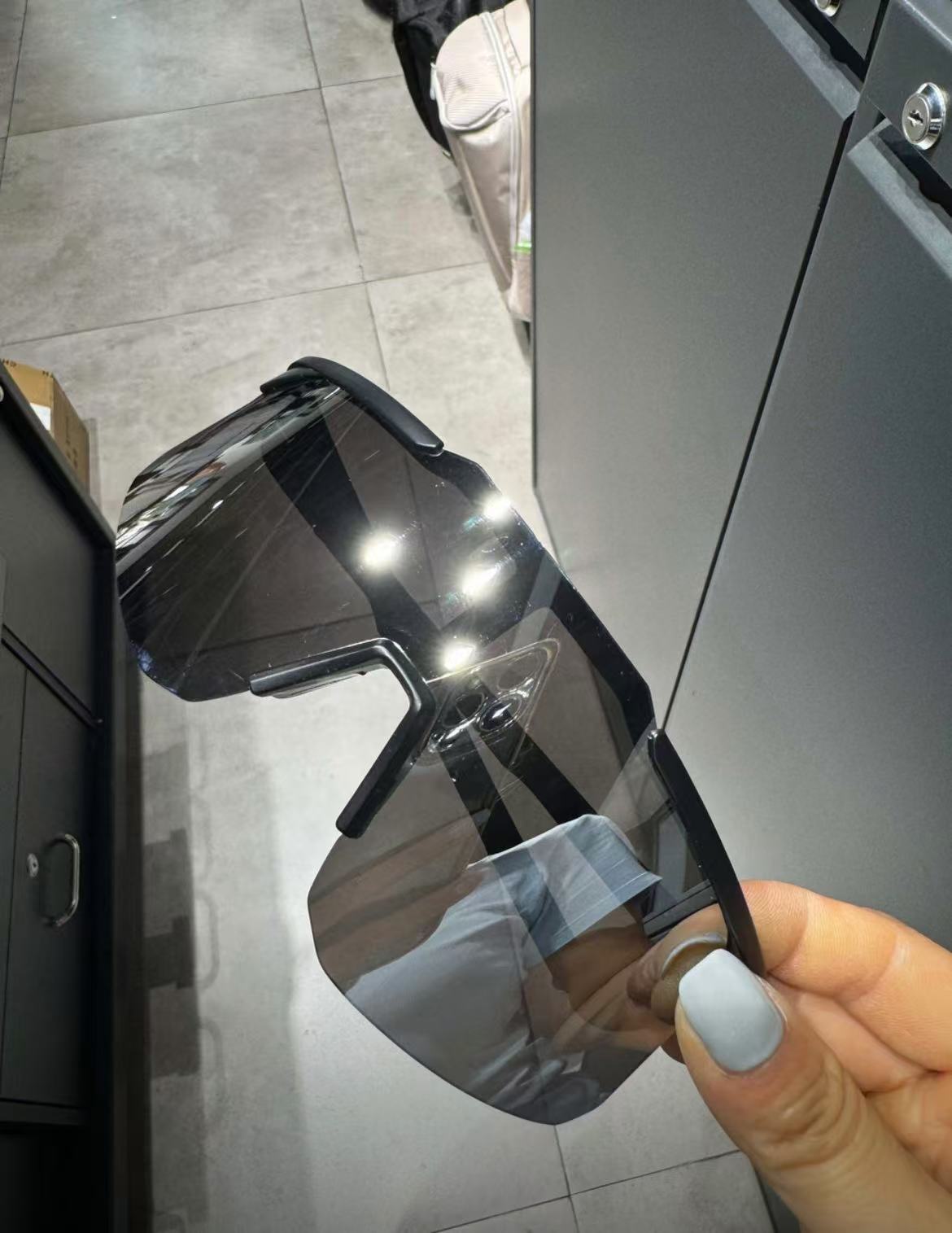 ollig·騎行眼鏡女一體近視鏡戶外運動登山跑步墨鏡防風護目鏡太陽眼睛男 - 图片 17