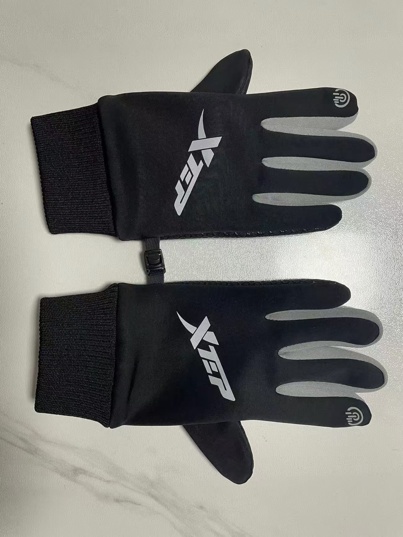 ollig·XTEP加絨加厚保暖手套秋冬男款騎行手套觸屏防寒防風男士防滑騎手 - 图片 17