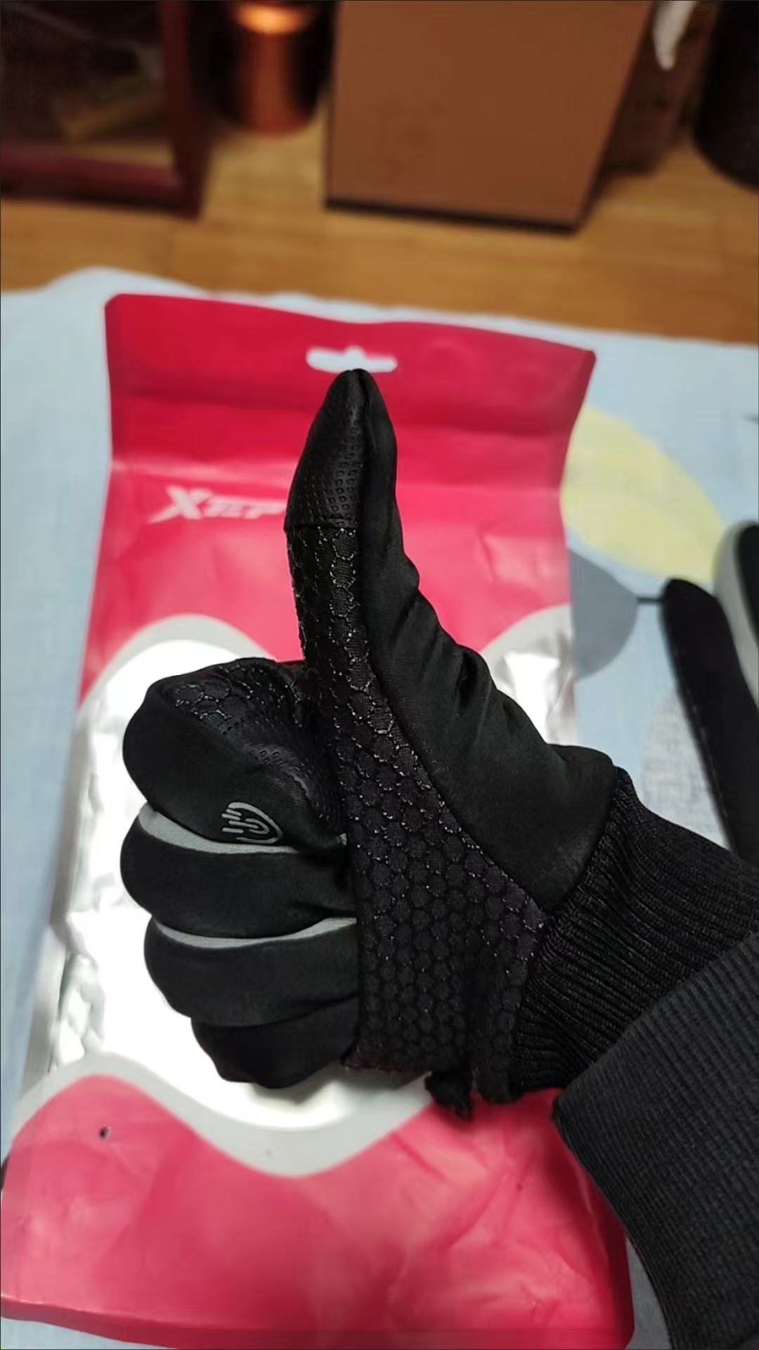 ollig·XTEP加絨加厚保暖手套秋冬男款騎行手套觸屏防寒防風男士防滑騎手 - 图片 21