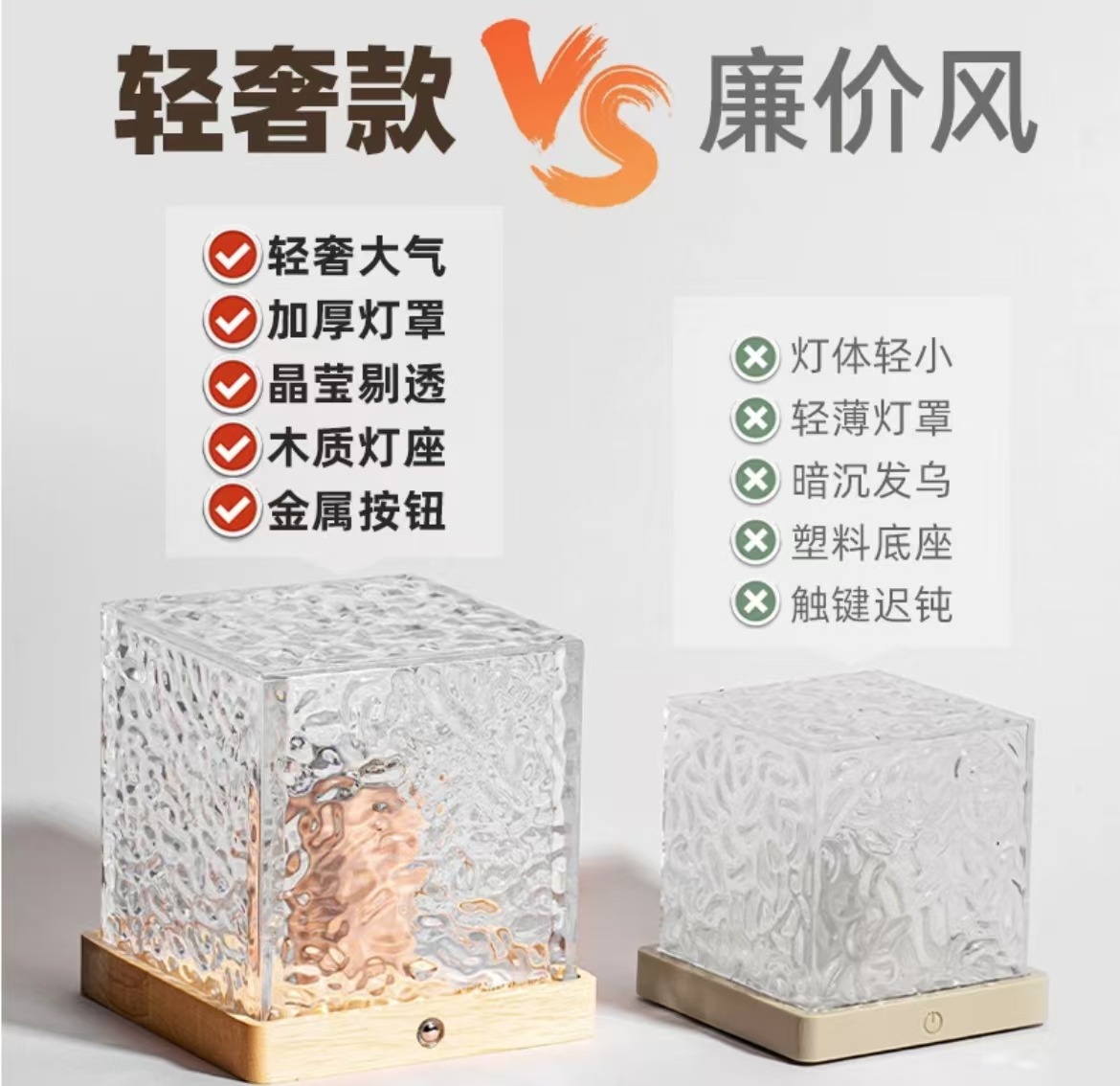 ollig·氛圍燈網紅浪漫水波紋投影燈房間臥室動態小夜燈水紋燈家用 - 图片 4