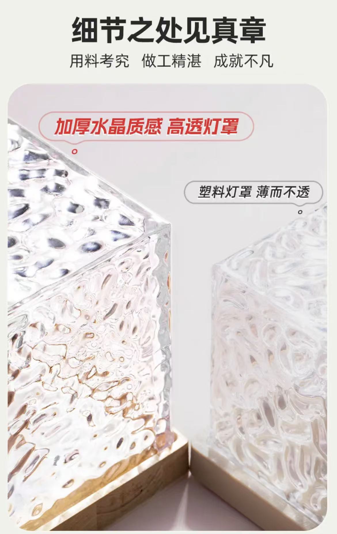 ollig·氛圍燈網紅浪漫水波紋投影燈房間臥室動態小夜燈水紋燈家用 - 图片 16