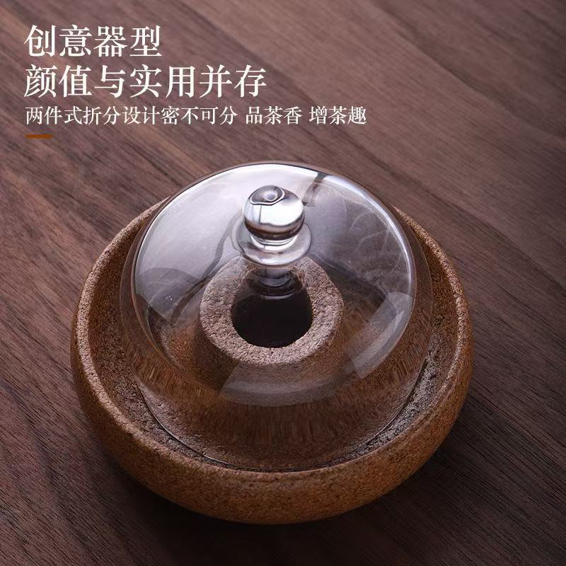 ollig·時來運轉主人杯高顏值水晶玻璃杯抗壓旋轉杯不倒杯家用品茗杯耐高溫主人杯 - 图片 2