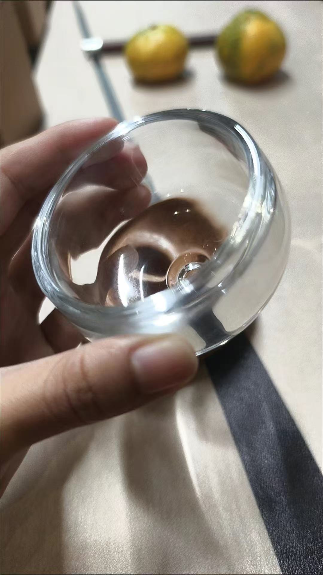 ollig·時來運轉主人杯高顏值水晶玻璃杯抗壓旋轉杯不倒杯家用品茗杯耐高溫主人杯 - 图片 15