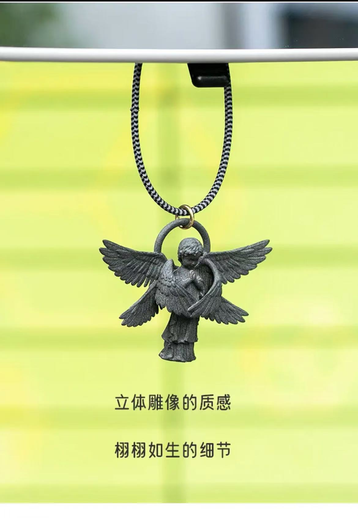 ollig·六翼天使車載香薰香氛個性創意禮物品 高級汽車內飾香水吊墜 - 图片 4