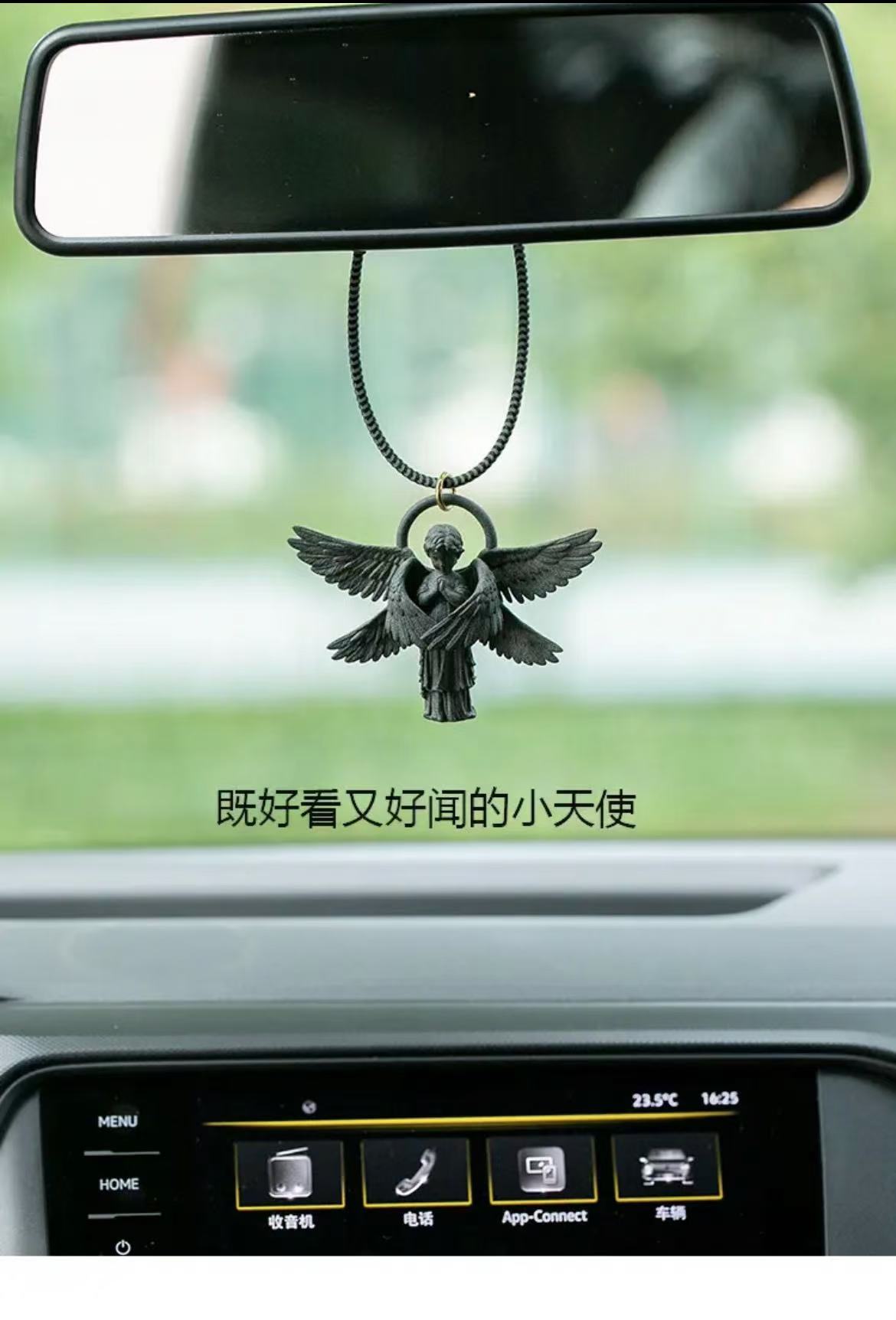 ollig·六翼天使車載香薰香氛個性創意禮物品 高級汽車內飾香水吊墜 - 图片 5