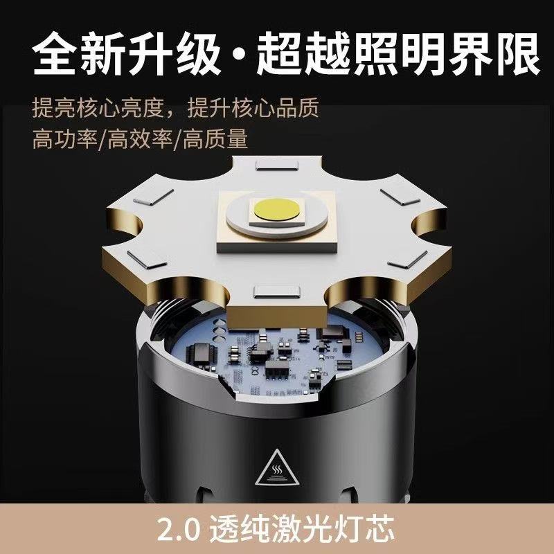 ollig·SKYFIRE蒼龍強光手電筒超亮激光戶外鐳射巡邏家用遠射超長續航多功能 - 图片 3