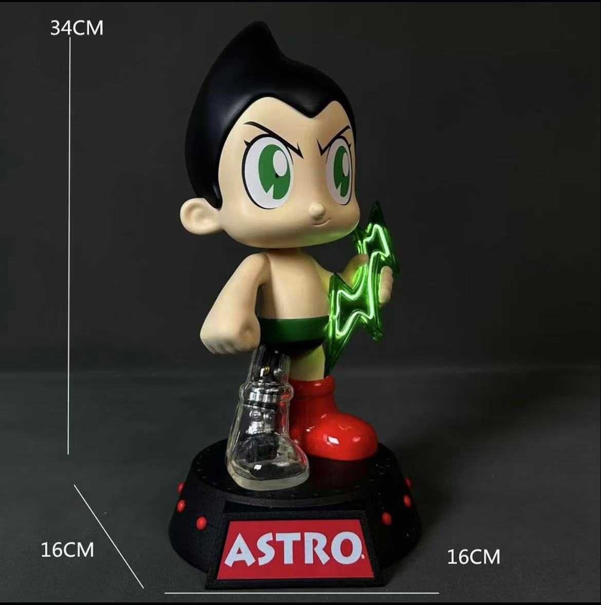 ollig·鐵臂阿童木潮流蒸汽機械朋克風格發光GK樹脂雕像模型手辦桌面擺件 - 图片 2