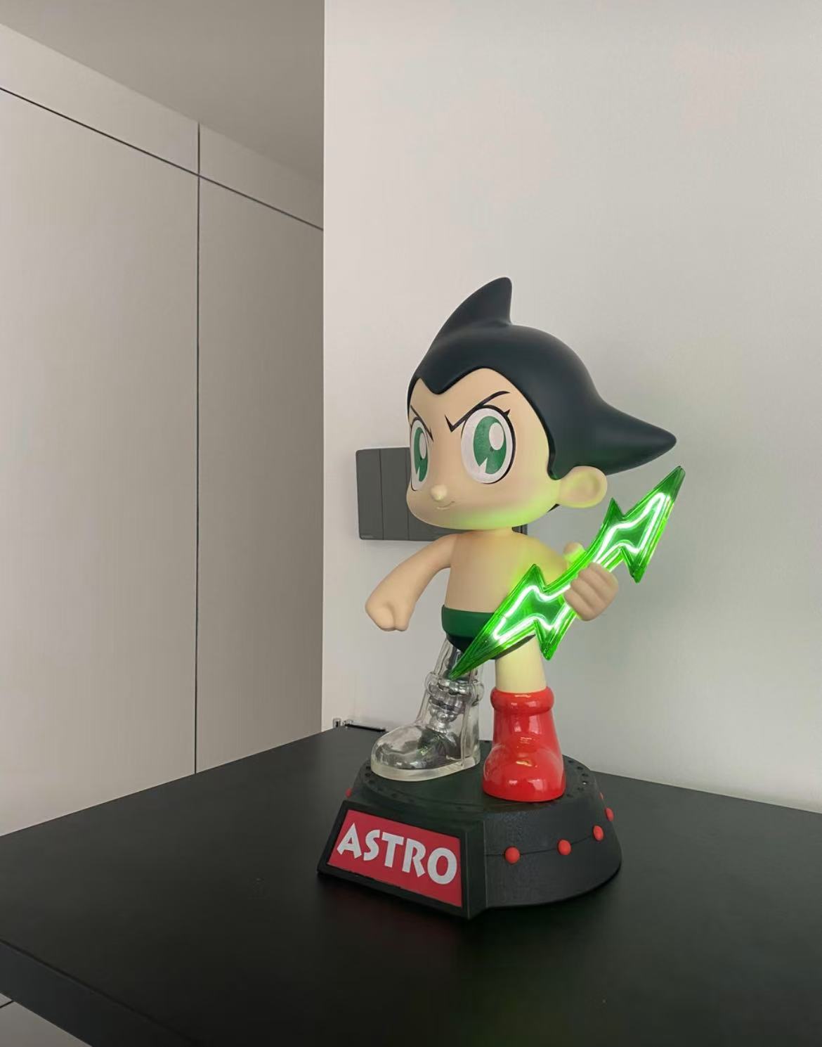 ollig·鐵臂阿童木潮流蒸汽機械朋克風格發光GK樹脂雕像模型手辦桌面擺件 - 图片 12