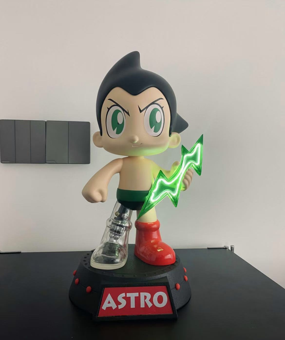 ollig·鐵臂阿童木潮流蒸汽機械朋克風格發光GK樹脂雕像模型手辦桌面擺件 - 图片 13