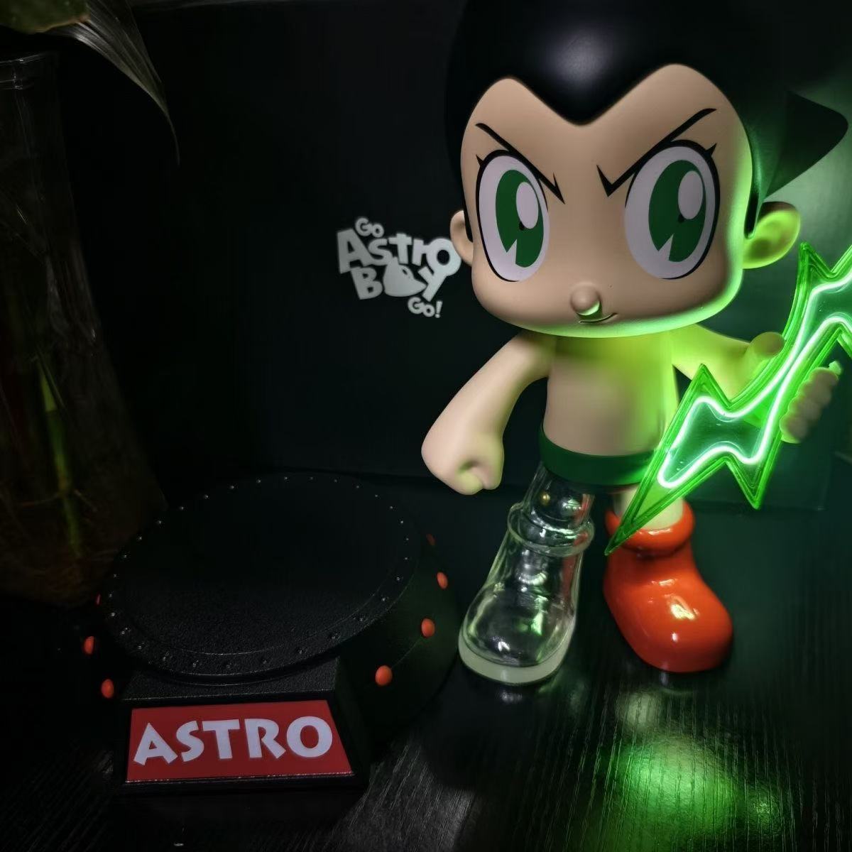 ollig·鐵臂阿童木潮流蒸汽機械朋克風格發光GK樹脂雕像模型手辦桌面擺件 - 图片 15