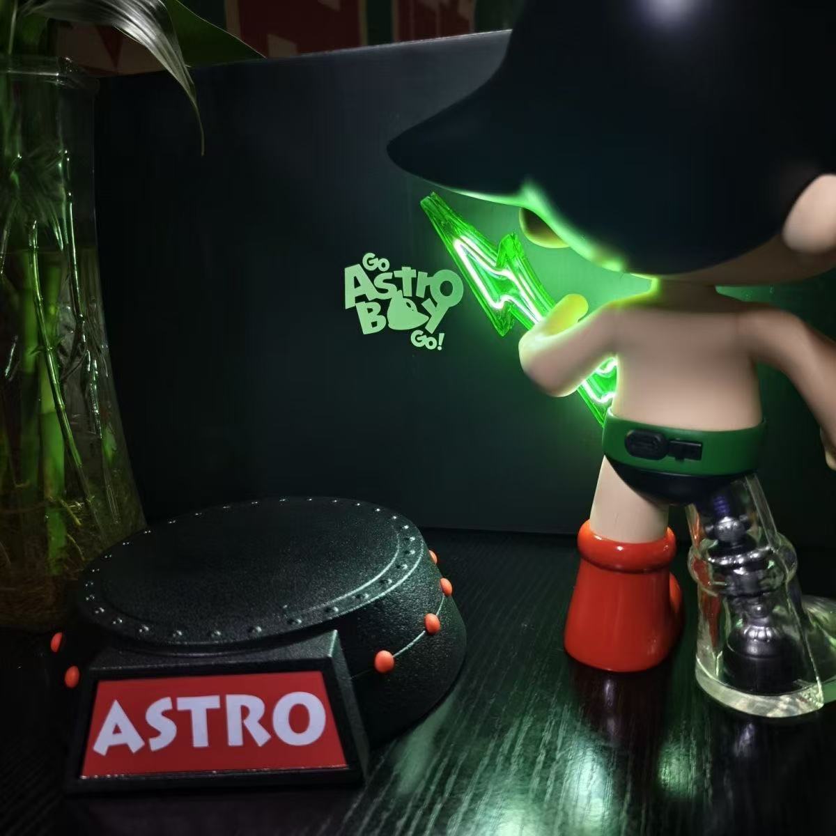 ollig·鐵臂阿童木潮流蒸汽機械朋克風格發光GK樹脂雕像模型手辦桌面擺件 - 图片 16