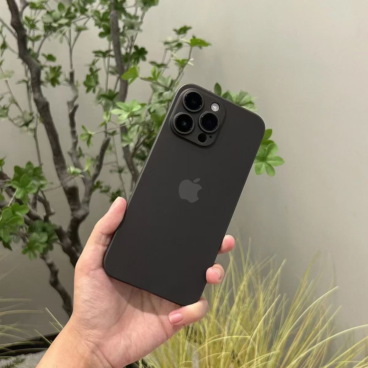 ollig·適用蘋果16promax手機殼新款磨砂超薄全包防摔手機殼 - 图片 24