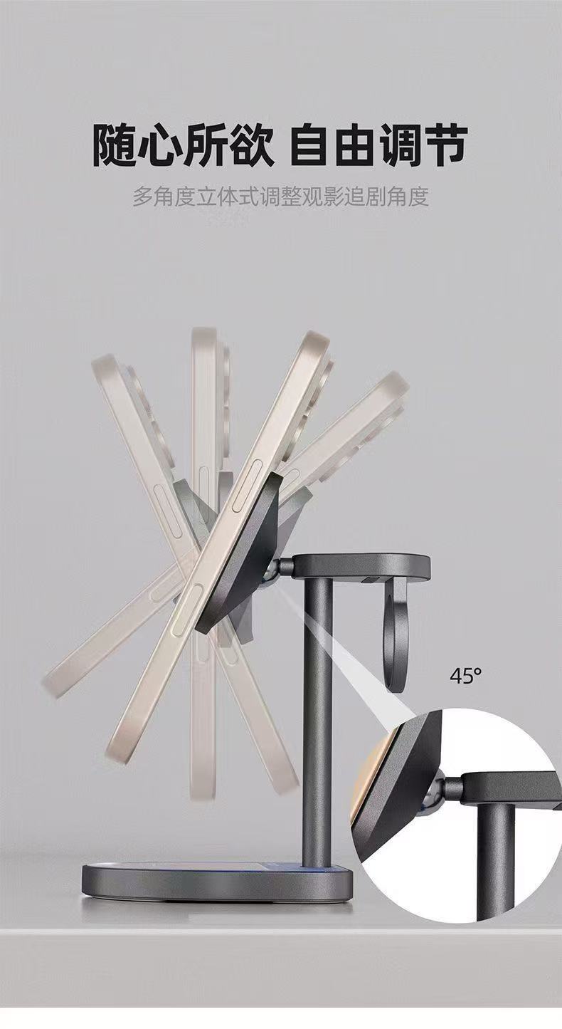 ollig·籃球款三合一磁吸無線充電器適用蘋果 - 图片 11