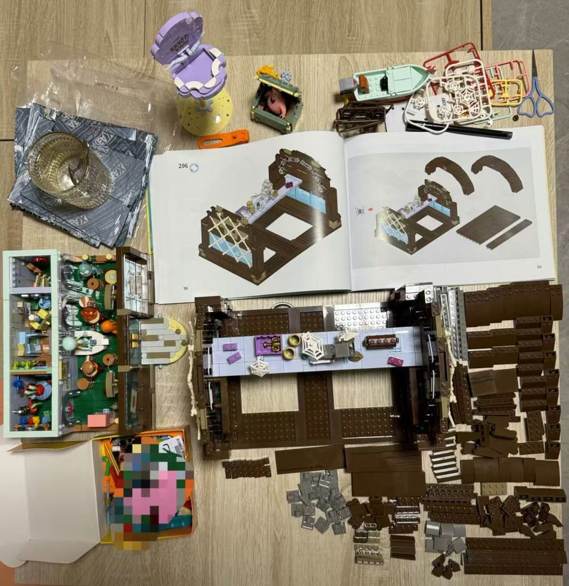 ollig·AREAX磚區海綿寶寶蟹堡王餐廳正版聯名積木拼接玩具擺件 - 图片 18