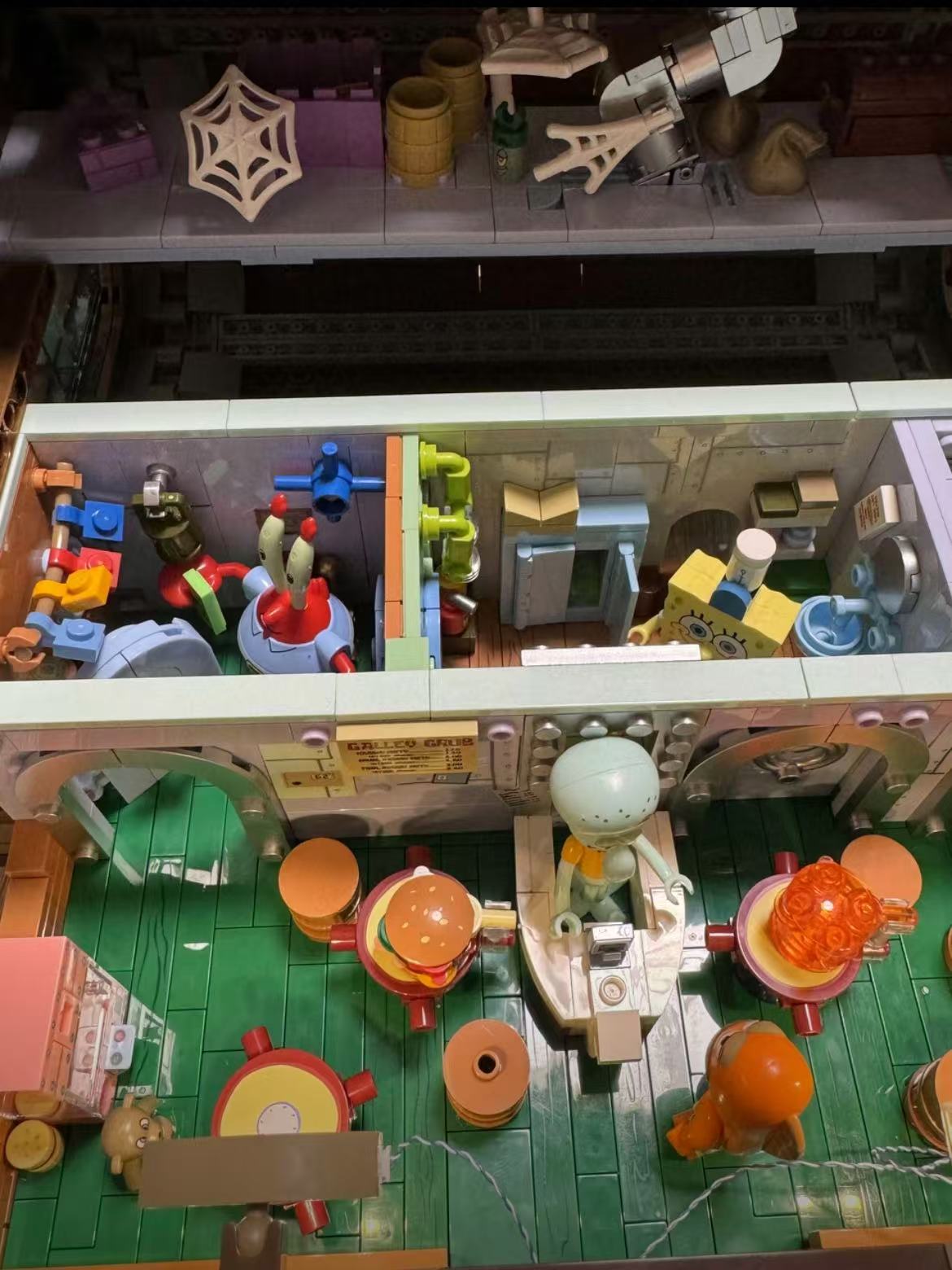 ollig·AREAX磚區海綿寶寶蟹堡王餐廳正版聯名積木拼接玩具擺件 - 图片 21