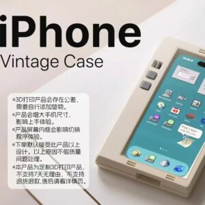 ollig·iPhone 定制復古保護手機殼 3D打印創意擺件通用