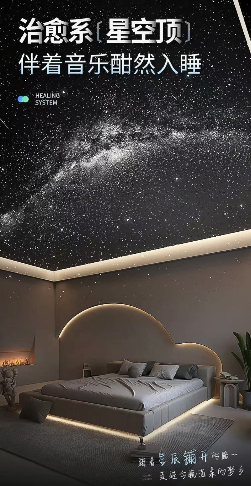 ollig·萬火星空燈星空投影燈銀河臥室氛圍星光燈 - 图片 8