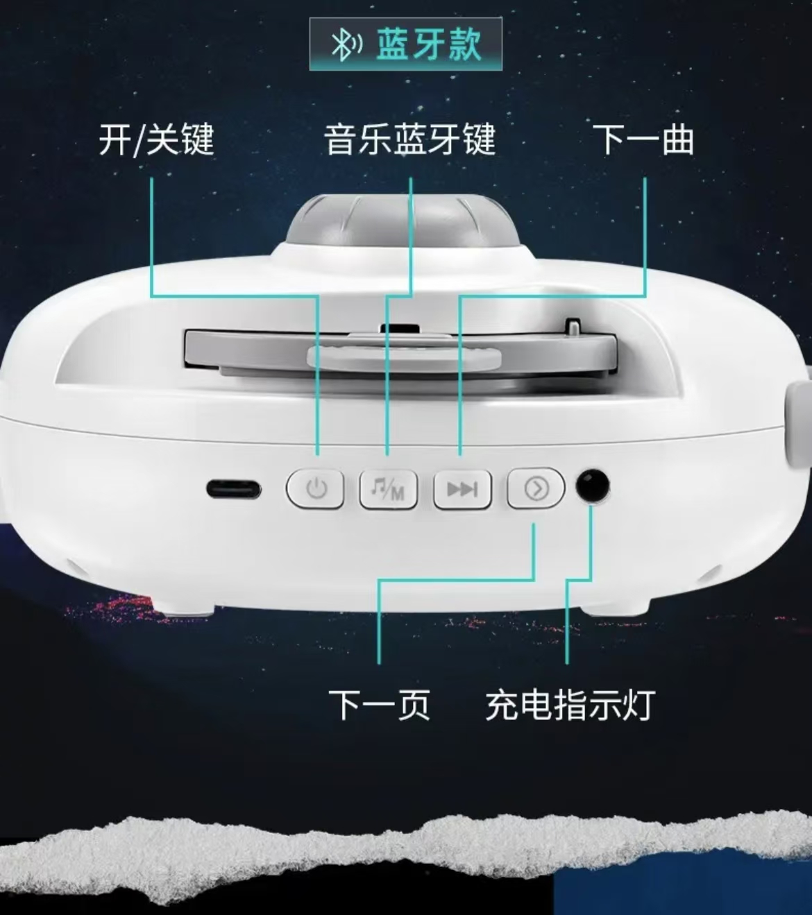 ollig·萬火星空燈星空投影燈銀河臥室氛圍星光燈 - 图片 37