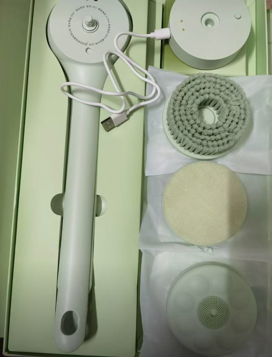 ollig·PRITECH XY1電動洗澡沐浴刷雙柄搓背機懶人搓澡神器刷身體自動搓泥機 - 图片 23