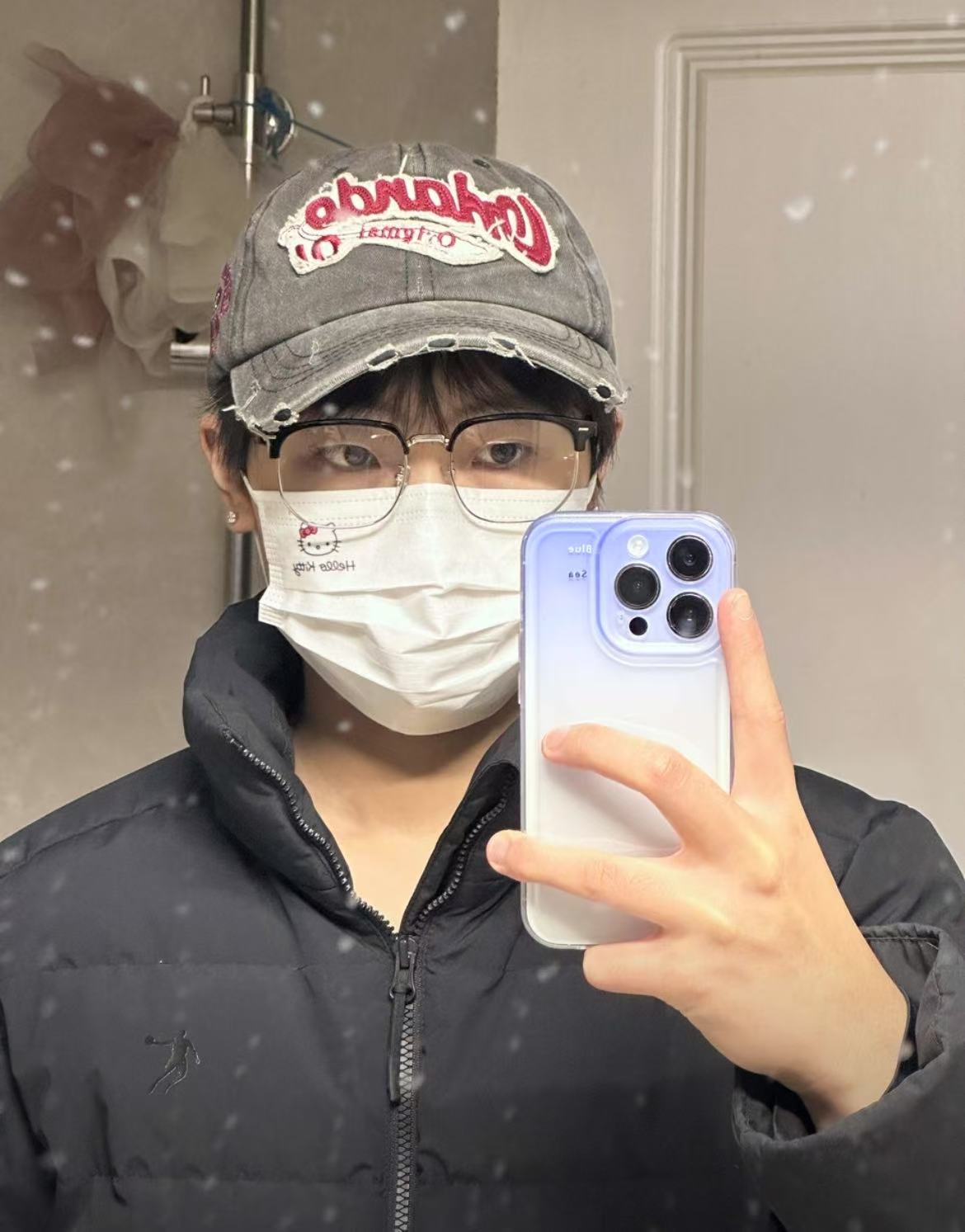 ollig·近視眼鏡男韓版潮半框素顏黑框防藍光可配度數顯臉小框平光鏡 - 图片 14