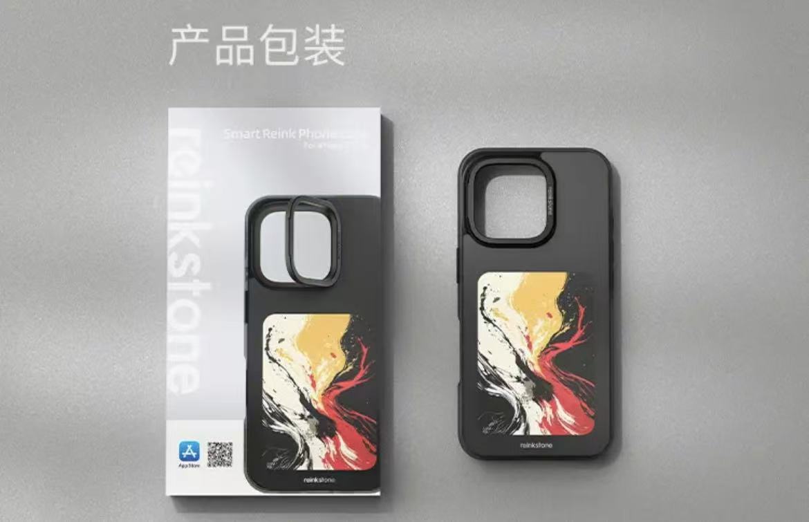 ollig·reinkstone彩色墨水屏手機殼智能投屏自主DIY防摔防指紋鏡頭金屬支架 - 图片 23