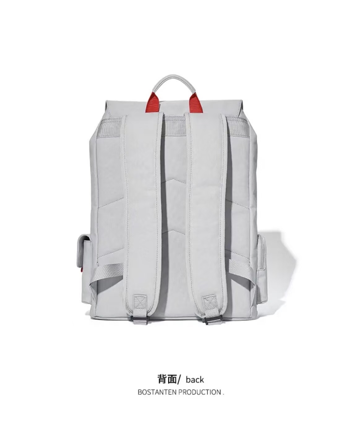 ollig·Bostanten雙肩包男電腦包帆布高級感書包大學生旅遊大容量旅行背包 - 图片 7