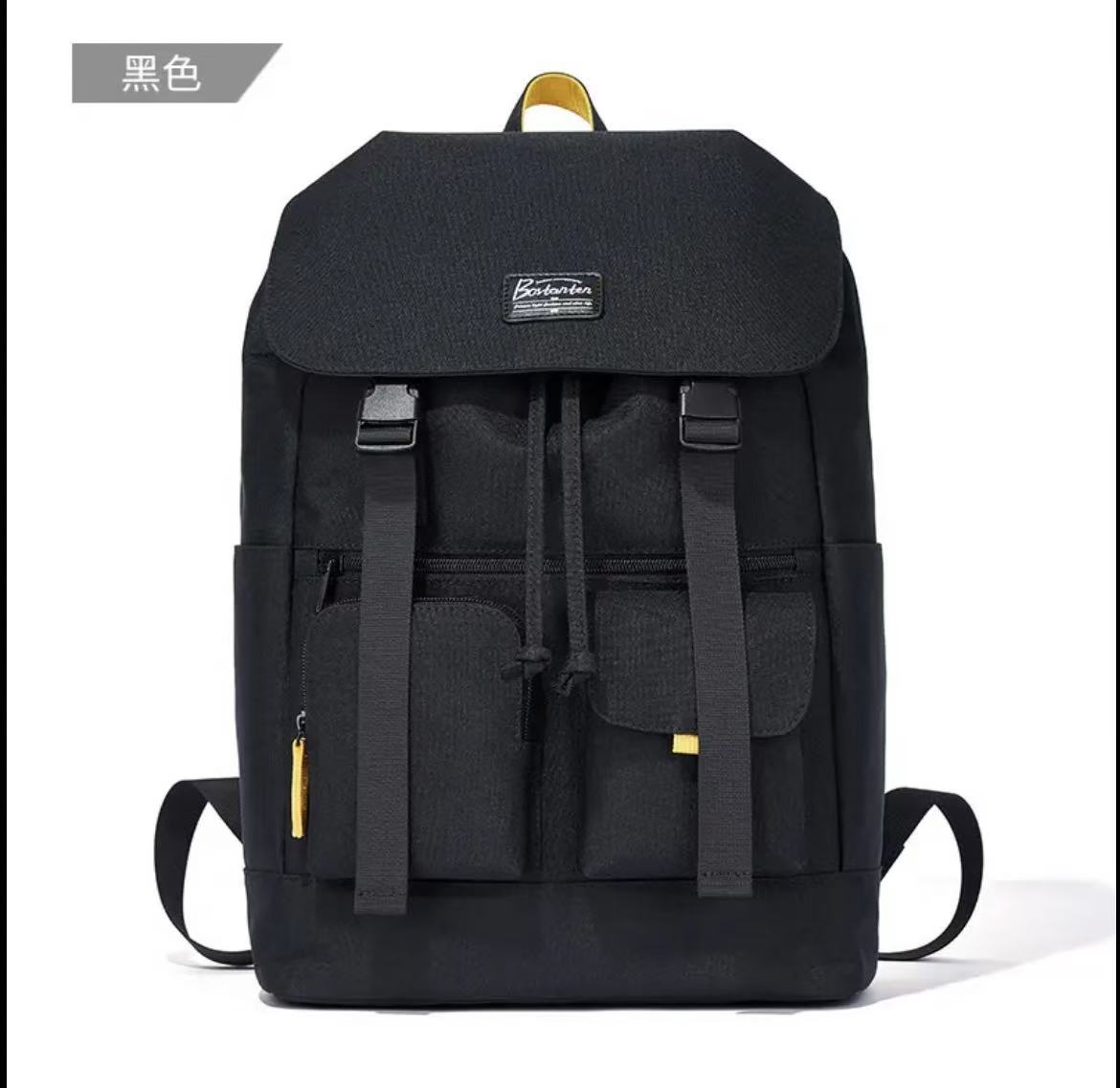 ollig·Bostanten雙肩包男電腦包帆布高級感書包大學生旅遊大容量旅行背包 - 图片 24