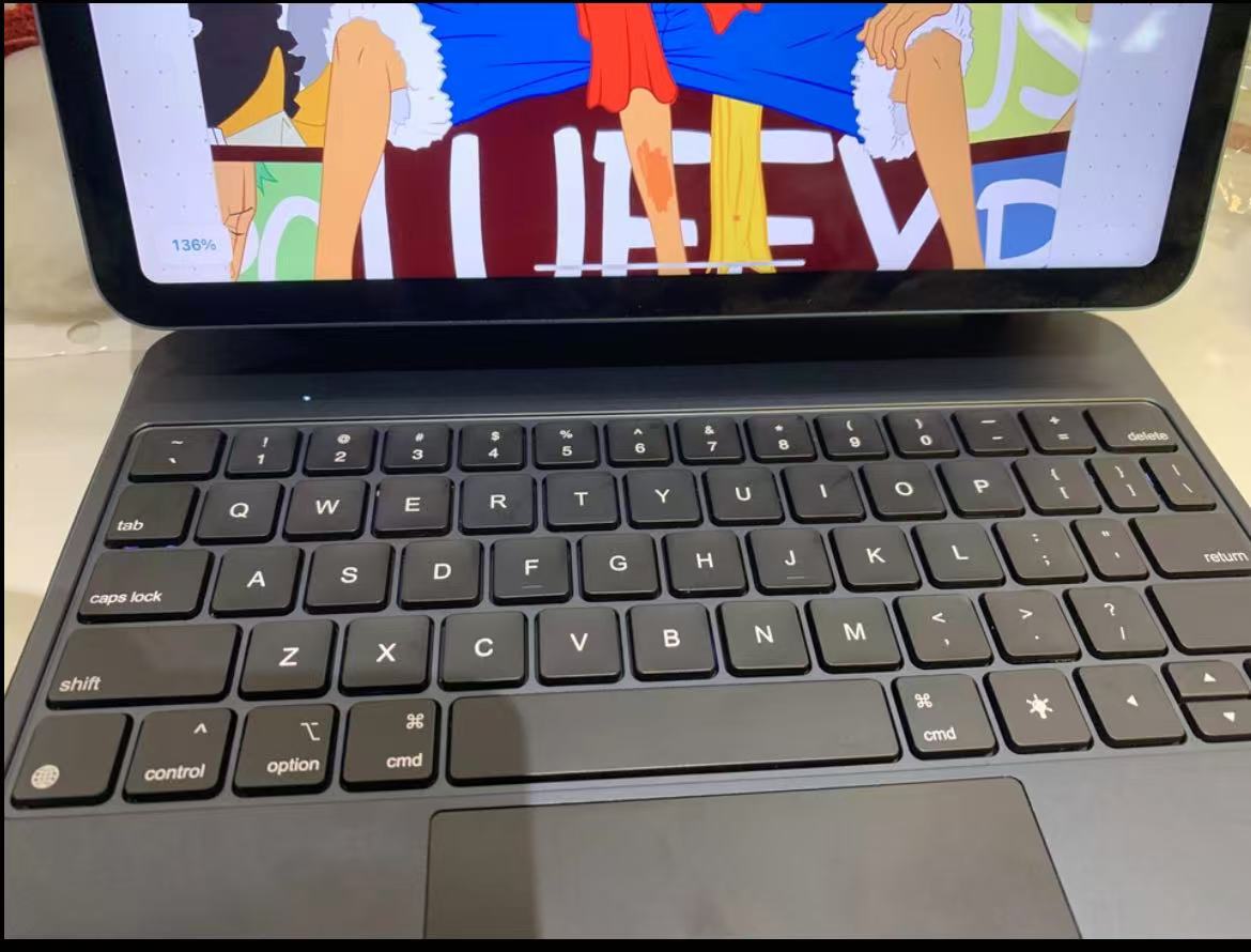 ollig·ipad妙控鍵盤觸點磁吸懸浮支架無需充電平板無線藍牙保護套 - 图片 25