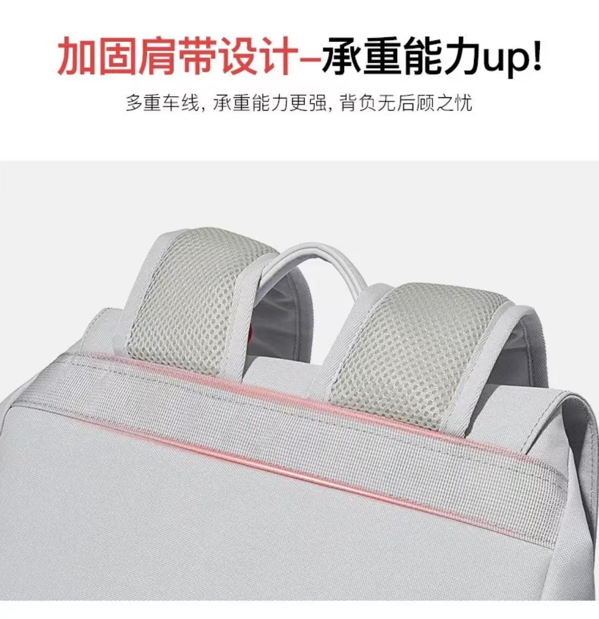 ollig·Bostanten雙肩包男電腦包帆布高級感書包大學生旅遊大容量旅行背包 - 图片 31