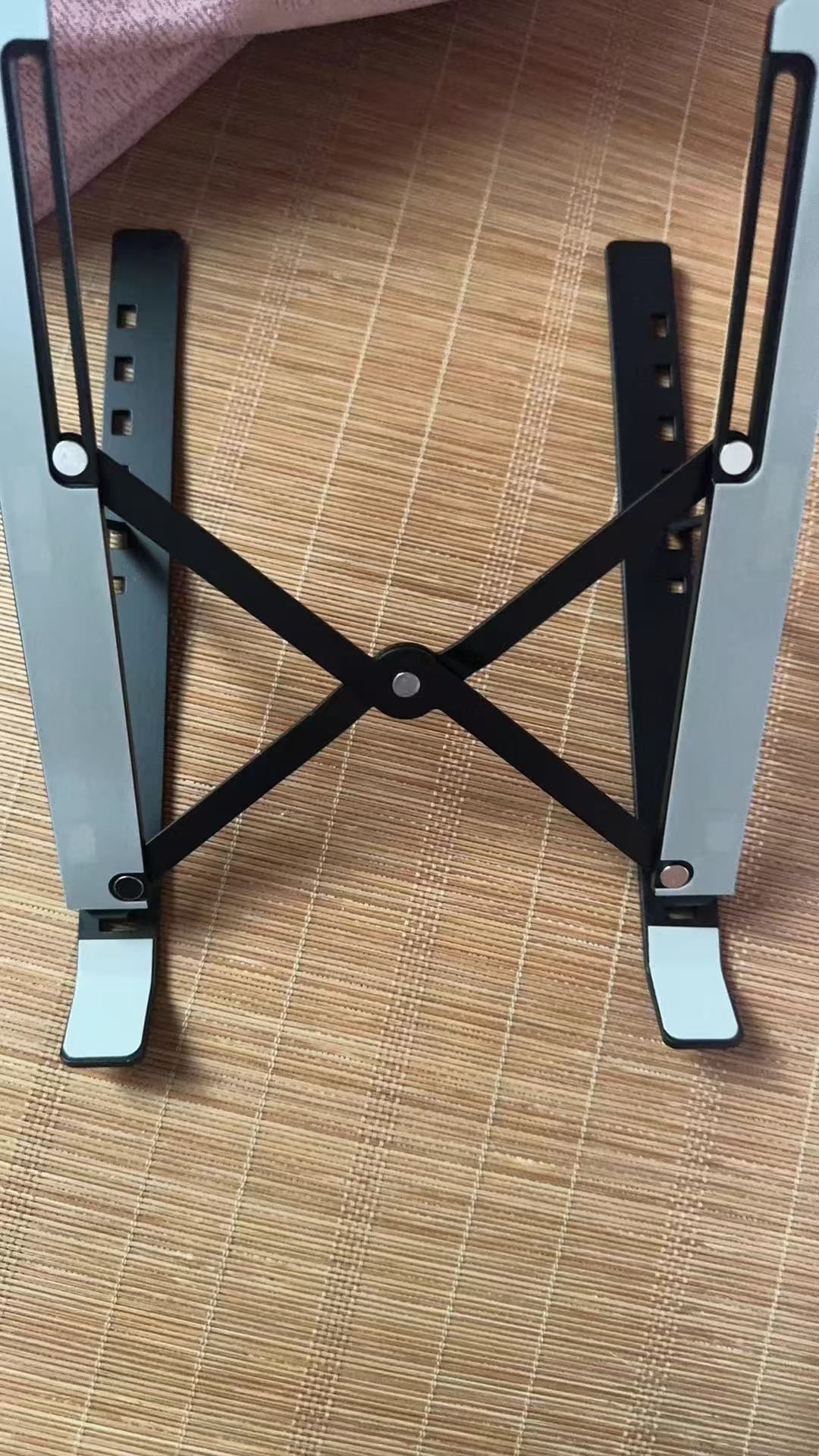 ollig·Choseal鋁合金筆記本支架電腦支架全硅膠金屬桌面辦公散熱便攜通用 - 图片 19