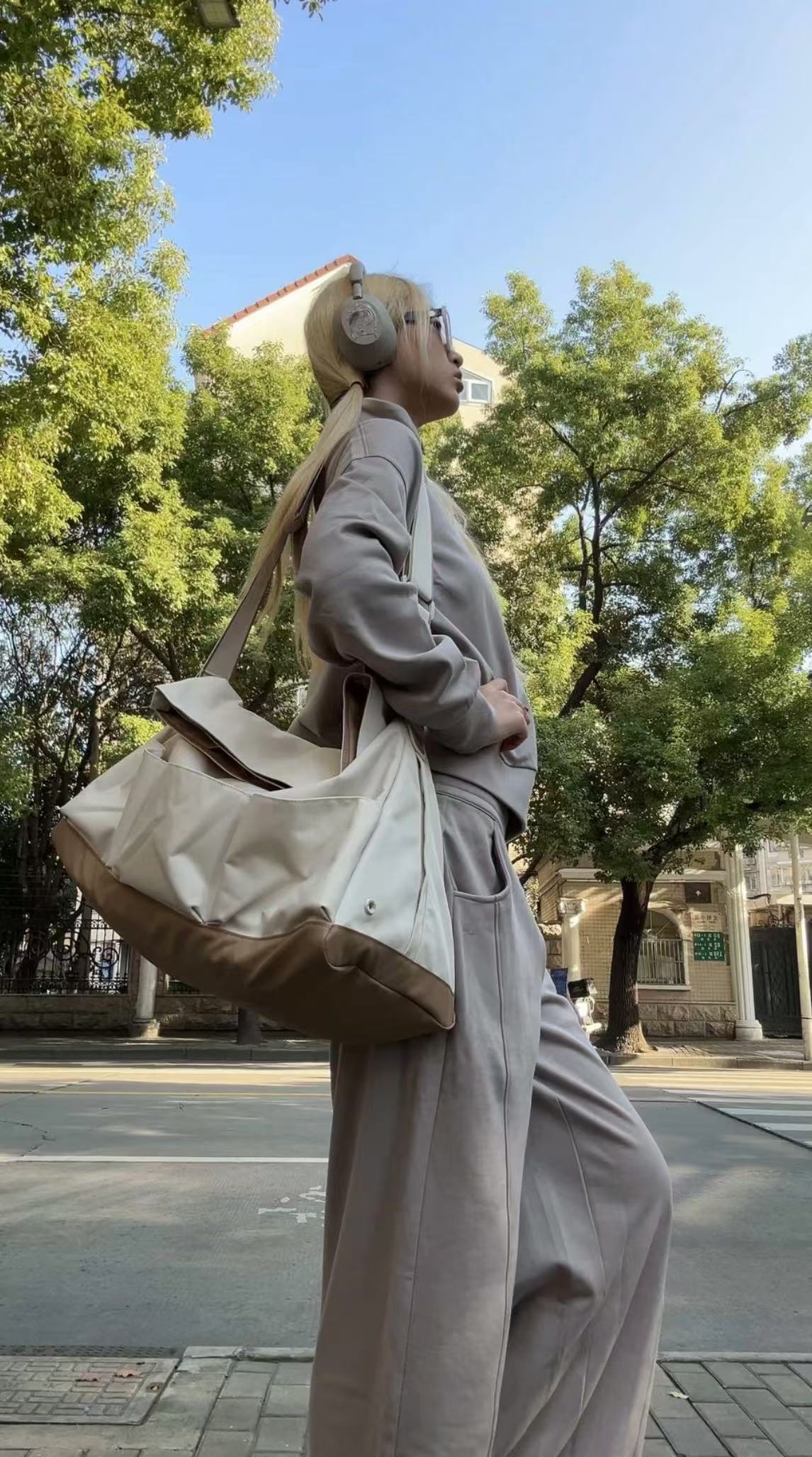 ollig·LWJE旅行包男女手提大容量運動包健身包幹濕分離鞋倉旅行 - 图片 17