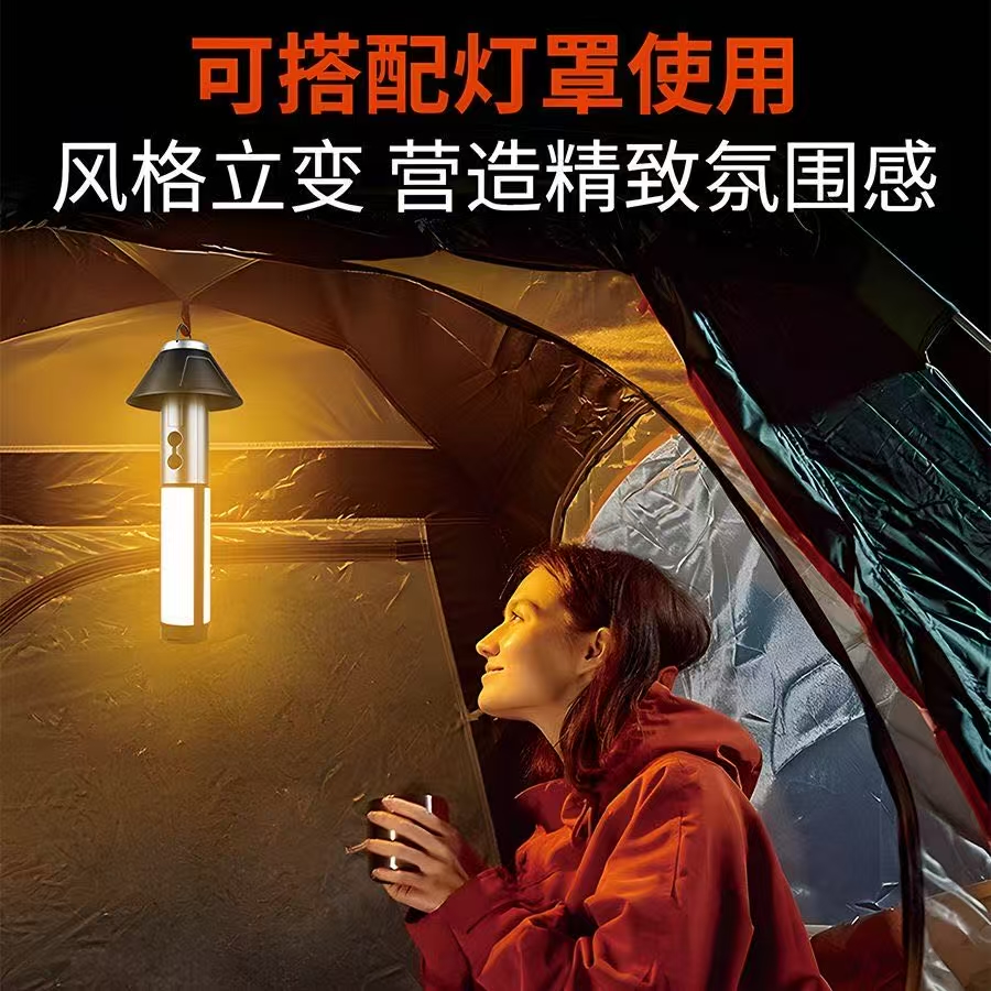 ollig·XIWANGFIRE多功能露營照明燈戶外超亮折疊補光燈營地帳篷露營燈 - 图片 2