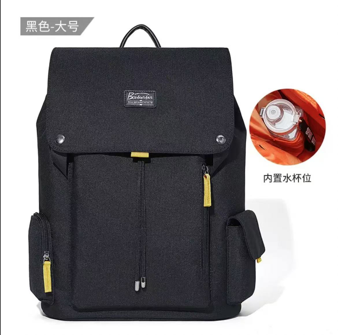 ollig·Bostanten雙肩包男電腦包帆布高級感書包大學生旅遊大容量旅行背包 - 图片 18