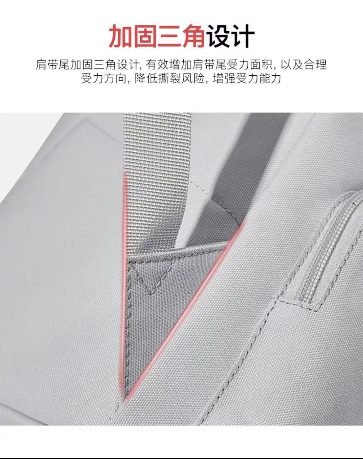 ollig·Bostanten雙肩包男電腦包帆布高級感書包大學生旅遊大容量旅行背包 - 图片 32