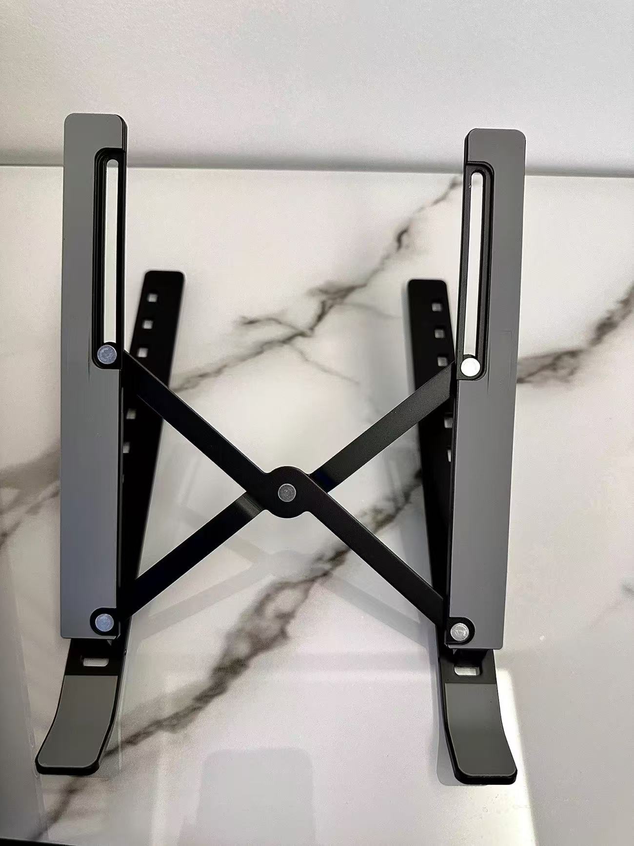 ollig·Choseal鋁合金筆記本支架電腦支架全硅膠金屬桌面辦公散熱便攜通用 - 图片 20