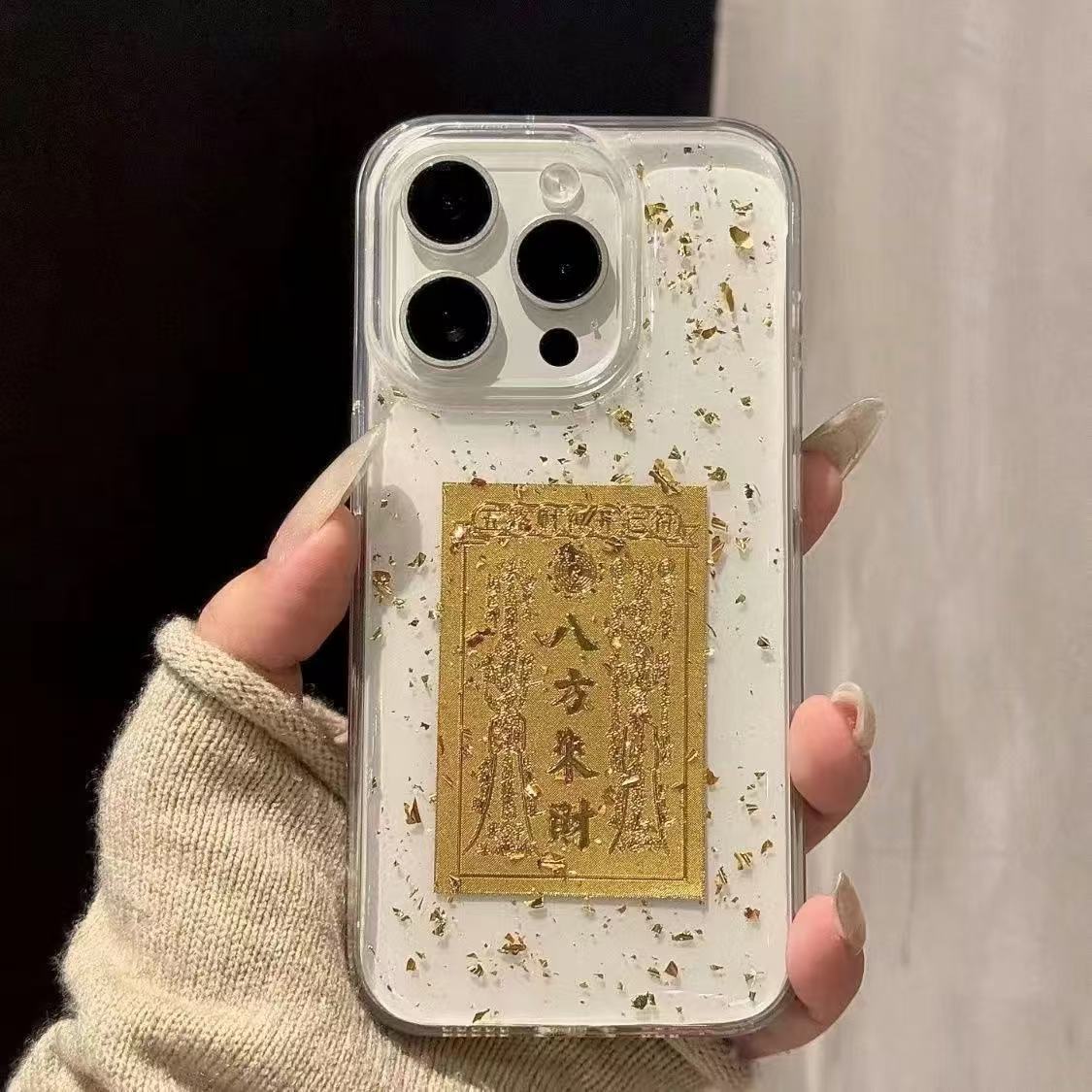 ollig·「新年限定」八方來財暴富日進鬥金iPhone滴膠手機殼 - 图片 2