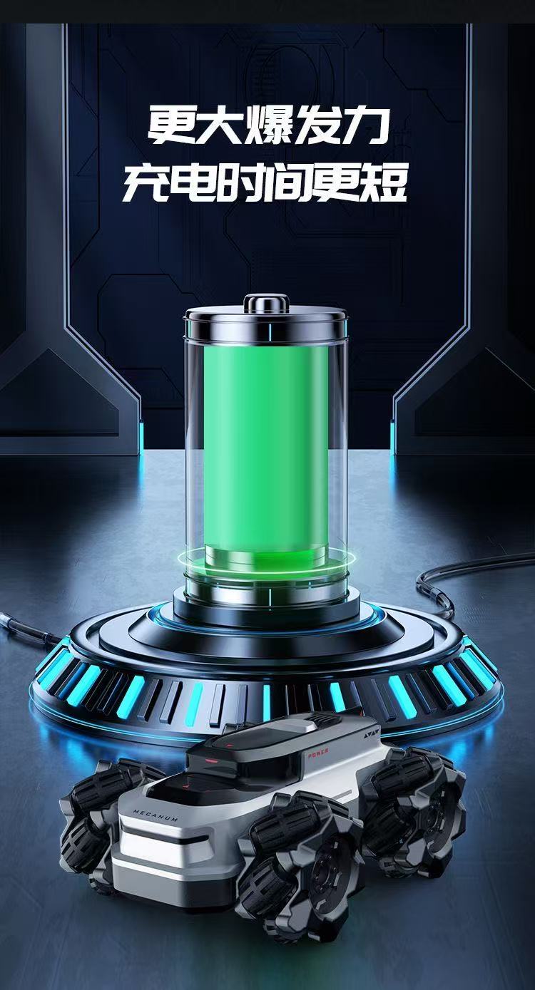 ollig·RC遙控水陸兩棲mini炫酷機甲可充電全地形特技越野兒童玩具可下水 - 图片 14