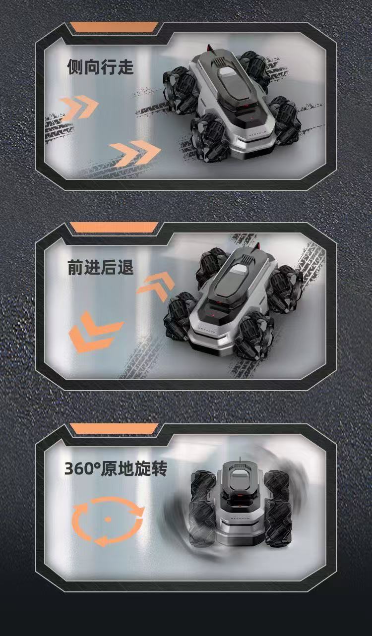 ollig·RC遙控水陸兩棲mini炫酷機甲可充電全地形特技越野兒童玩具可下水 - 图片 11