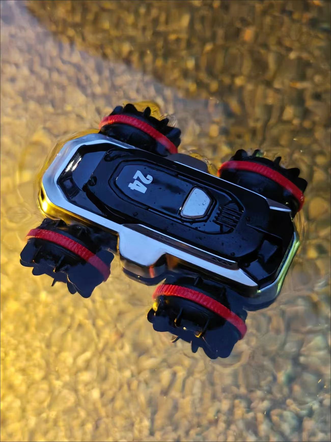 ollig·RC遙控水陸兩棲mini炫酷機甲可充電全地形特技越野兒童玩具可下水 - 图片 26