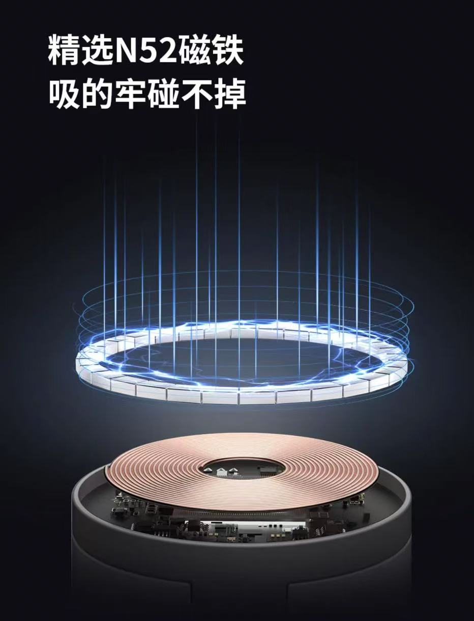 ollig·AreshQi2三合一磁吸無線充電器適用蘋果耳機床頭充電支架夜燈 - 图片 15