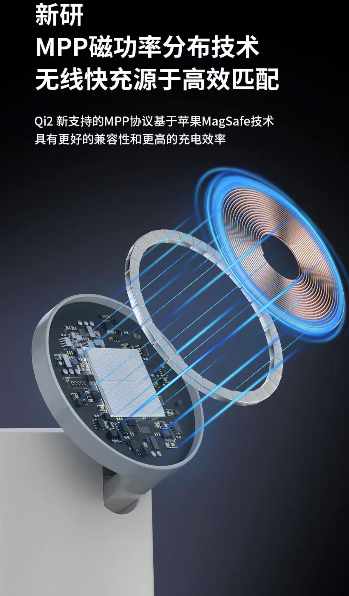 ollig·AreshQi2三合一磁吸無線充電器適用蘋果耳機床頭充電支架夜燈 - 图片 11