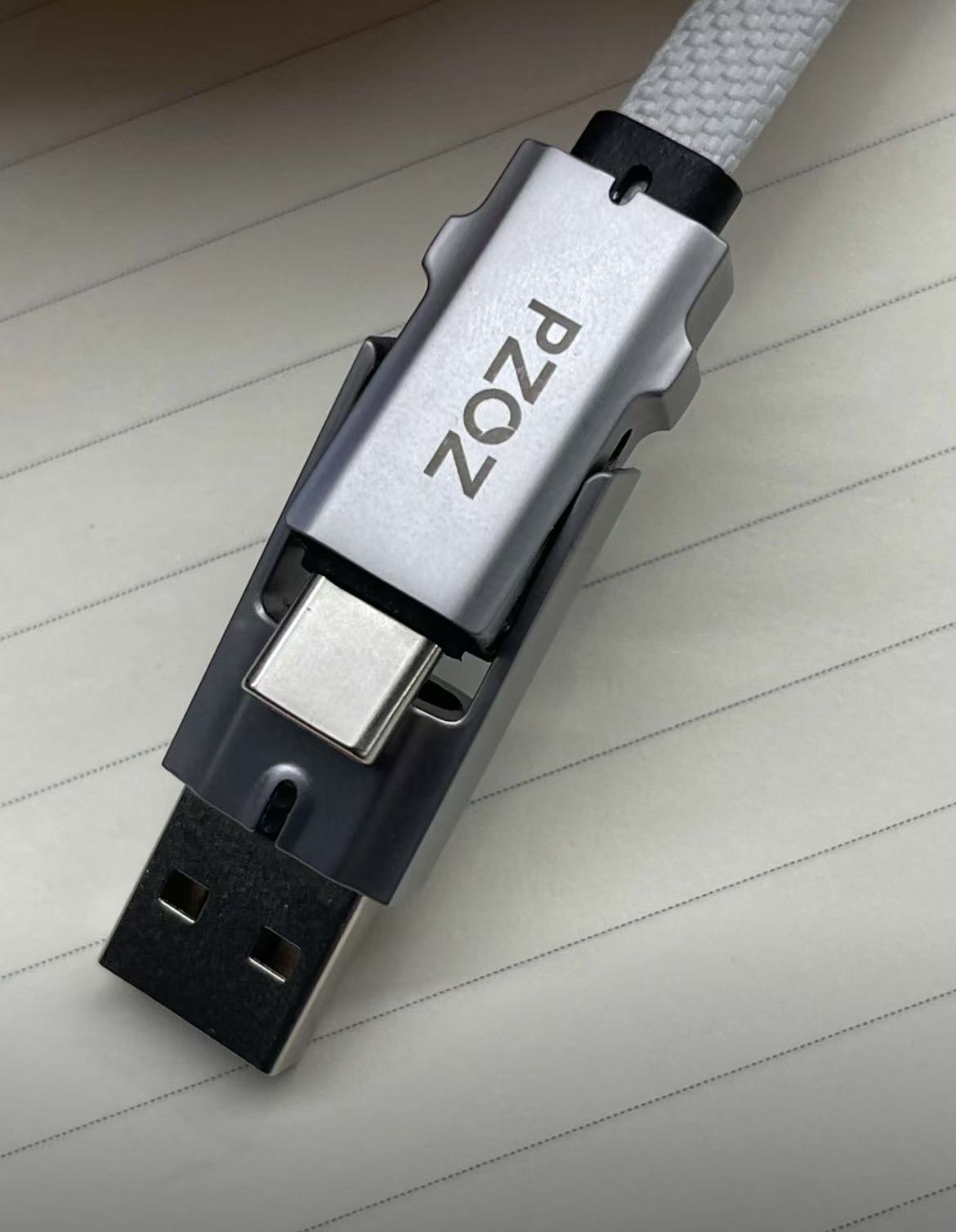 ollig·pzoz四合一適用蘋果手機PD快充數顯數據線60W安卓充電線typec高速 - 图片 14