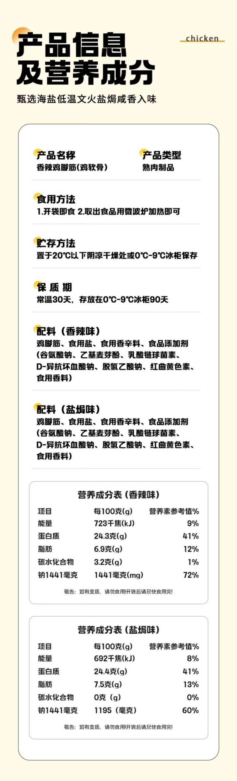 ollig·「原野社」鹽焗雞腳筋正宗廣東梅州客家特產無骨即食雞爪休閒小吃零食真空 - 图片 12