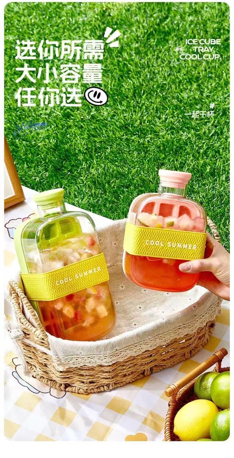 ollig·爽冰格零接觸注水按壓冰格家用DIY冰塊模具自制創意冰水壺 - 图片 10