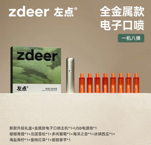 ollig·zdeer電子口噴口氣口臭清新噴霧電子吐霧氣水果味 - 图片 2
