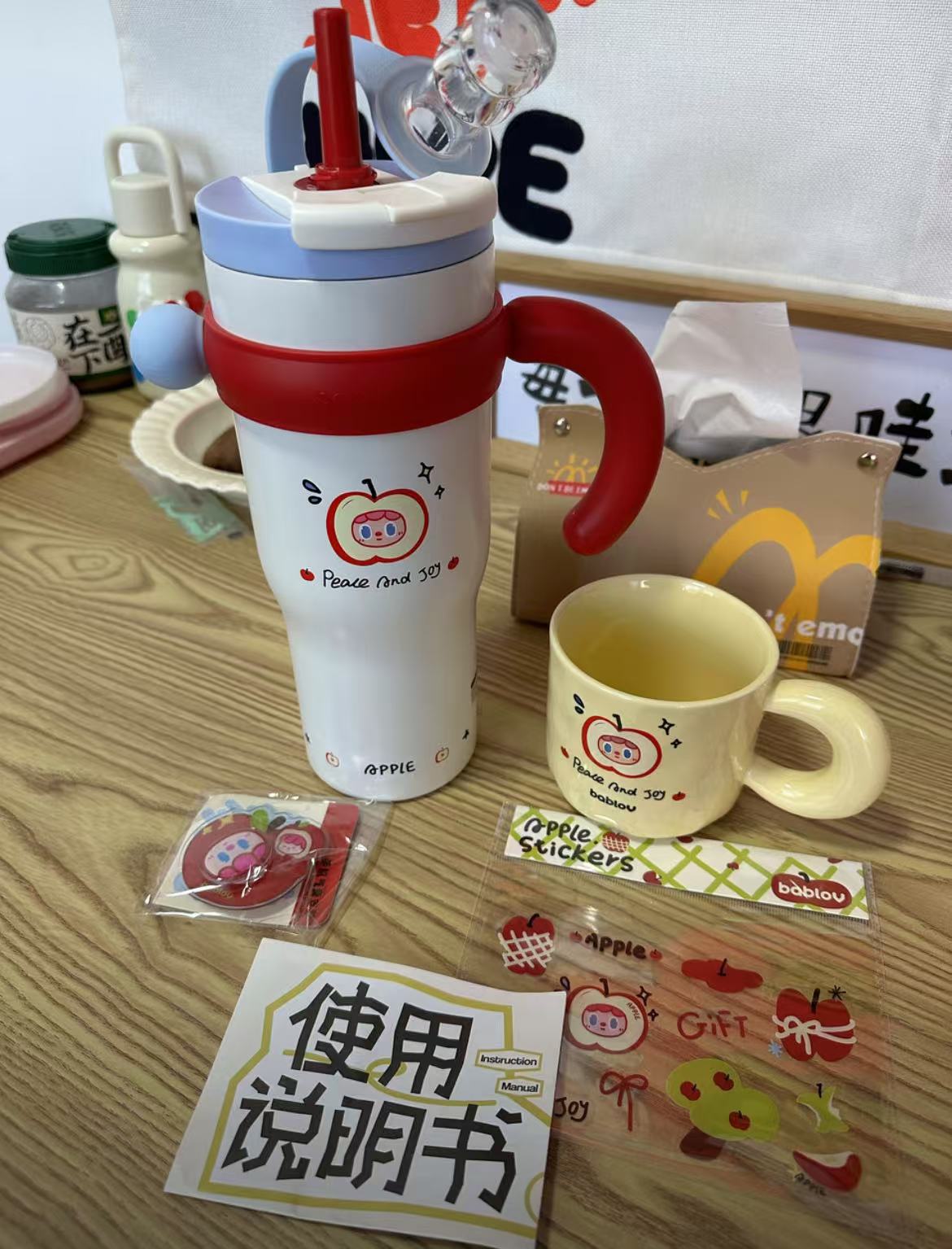 ollig·Bablov吸管保溫杯冰霸杯大容量不鏽鋼女生水杯噸噸桶陶瓷水壺 - 图片 29